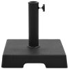 Parasol Base Square Polyresin 17.6 lb Black