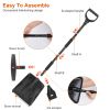 3 In 1 Snow Shovel Kit Brush Ice Scraper Collapsible Design Snow Removal