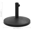 Parasol Base Round Polyresin 22 lb Black