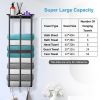 Wall Mounted Towel Rack for Rolled Towels Bathroom Towel Holder Organizer Storage Shelf for Bath Towels Hand Towels