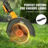 VEVOR Lawn Edger, 20 V Battery Powered Cordless Edger, 9-inch Blade Edger Lawn Tool with 3-Position Blade Depth, Battery and Charger Included