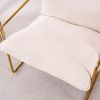 2 Sets 1 Case, Upholstered Hanging Armchair with Arm PocketsMetal frame, gold-plated craftsmanship