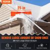 VEVOR Snow Roof Rake, 25" Plastic Blade Snow Removal Tool, 21ft Reach Aluminium Handle, Superior Roof Shovel with Anti-Slip Handle Grip