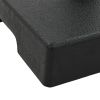 Parasol Base Square Polyresin 17.6 lb Black