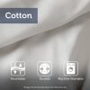 3 Piece Tufted Cotton Chenille Palm Duvet Cover Set