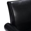 Accent Chairs, Comfy Sofa Chair, Armchair for Reading, Living Room, Bedroom, Office, Waiting Room, PU leather, Black