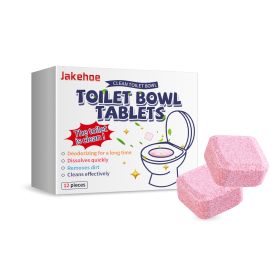 Jakehoe Toilet Effervescent Tablets Toilet Cleaner Cleaning Odor Yellow Stains Dirt Urine Stains Toilet Cleaning Tablets (Option: 2PCS)