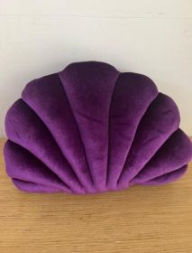 Simulation Shell Pillow Cushion Doll Nap Pillow (Option: Deep purple-L)