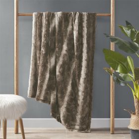 Oversized Faux Fur Throw (Color: As pic)