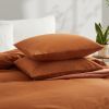 100% Washed Cotton Duvet Cover Set, Durable Fade-Resistant Natural Bedding Set (No Comforter)