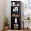 5-Shelf Bookcase with Adjustable Shelves, White