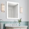 LED Lighted LED Lit Mirror Rectangular Fog Free Frameless Bathroom Vanity Mirror