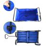 Outdoor Folding Wagon Garden ; Large Capacity Folding Wagon Garden Shopping Beach Cart ; Heavy Duty Foldable Cart; for Outdoor Activities; Beaches; Pa