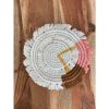 Macram√© Drink Coasters;  (7inch)