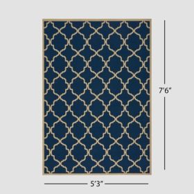 Rug (Color: Navy blue)